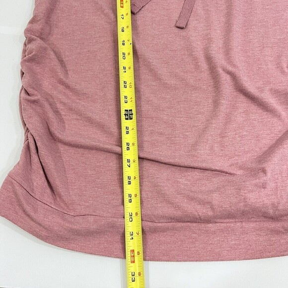 A:Glow Pink‎ Lace-Up Long Sleeve Pullover Maternity Shirt Women's Size XL - Picture 8 of 8